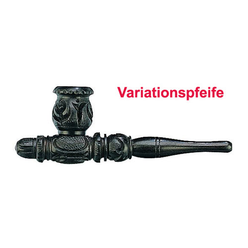 Holz-Variations-pfeife /-shillum 13cm lang