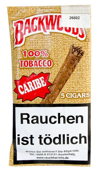 Backwoods Caribe Cigars, 5er Pouch