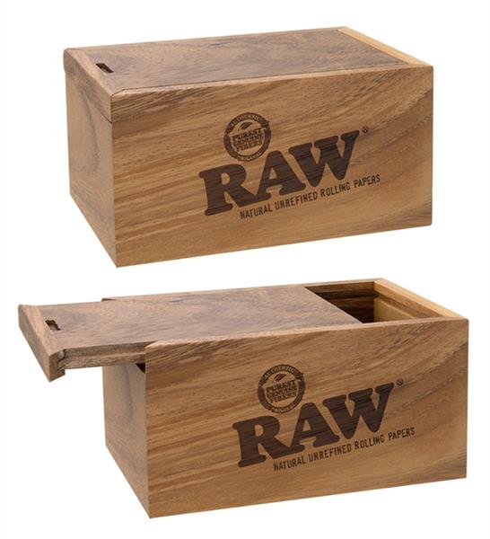 RAW Slide Box Holzbox groß mit Schiebedeckel