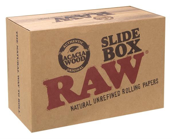 RAW Slide Box Holzbox groß mit Schiebedeckel