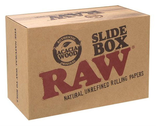 RAW Slide Box Holzbox groß mit Schiebedeckel