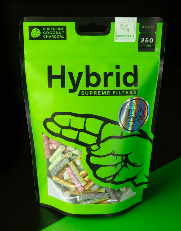 Hybrid Supreme Filters "Bunt gemischt", ø 6,4mm, L 30mm, 250er Beutel