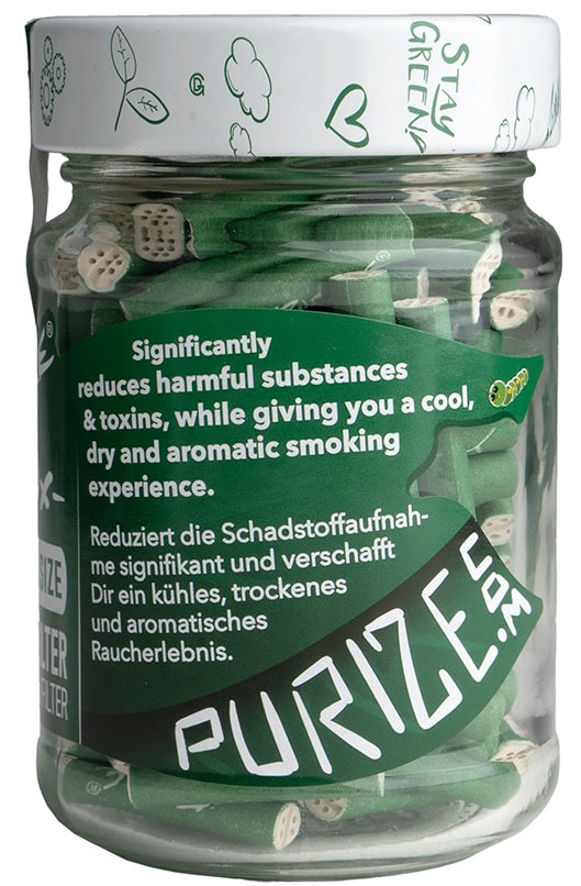 PURIZE Akf.-100er Glas, XTRA Slim Green Edition, ø 5,9mm