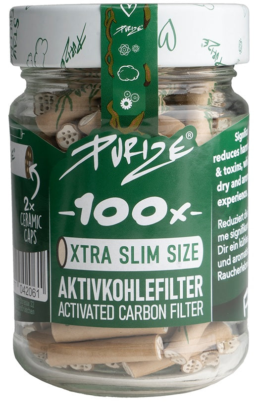 PURIZE Akf.-100er Glas, XTRA Slim Organic Edition, ø 5,9mm