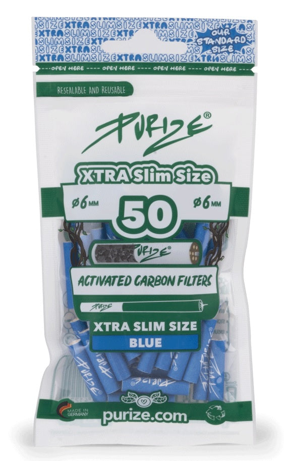 PURIZE Akf.- XTRA Slim Blau, ø 6mm, 50er Packung
