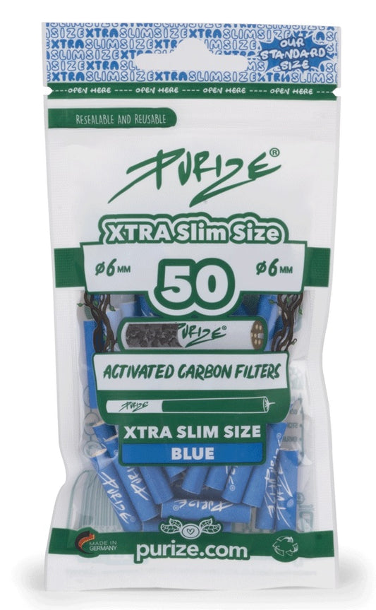 PURIZE Akf.- XTRA Slim Blau, ø 6mm, 50er Packung
