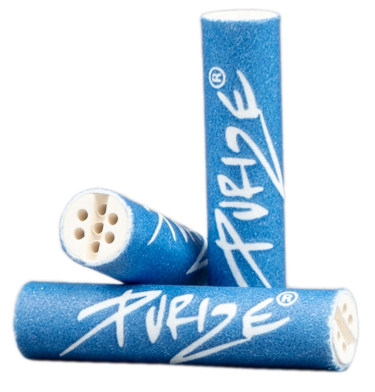 PURIZE Aktivkohlefilter, XTRA Slim BLUE, ø 5,9mm 100er Glas