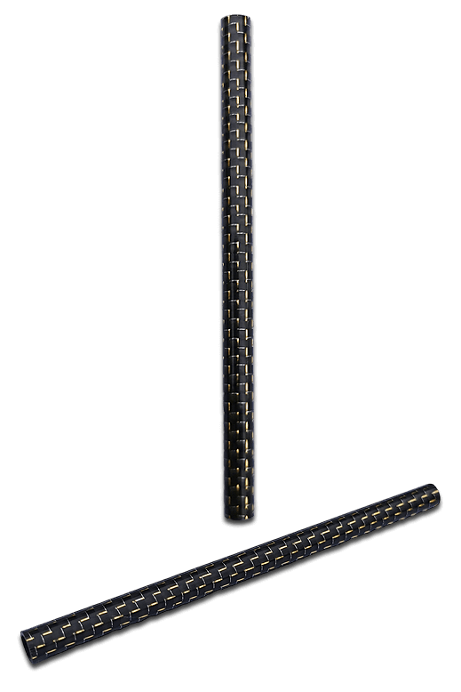 Carbon Ziehrohr glänzend 11cm, Ziehröhrchen