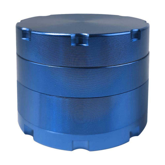Alu CNC Grinder 4-Part - 50mm -  Blau, innen Silber