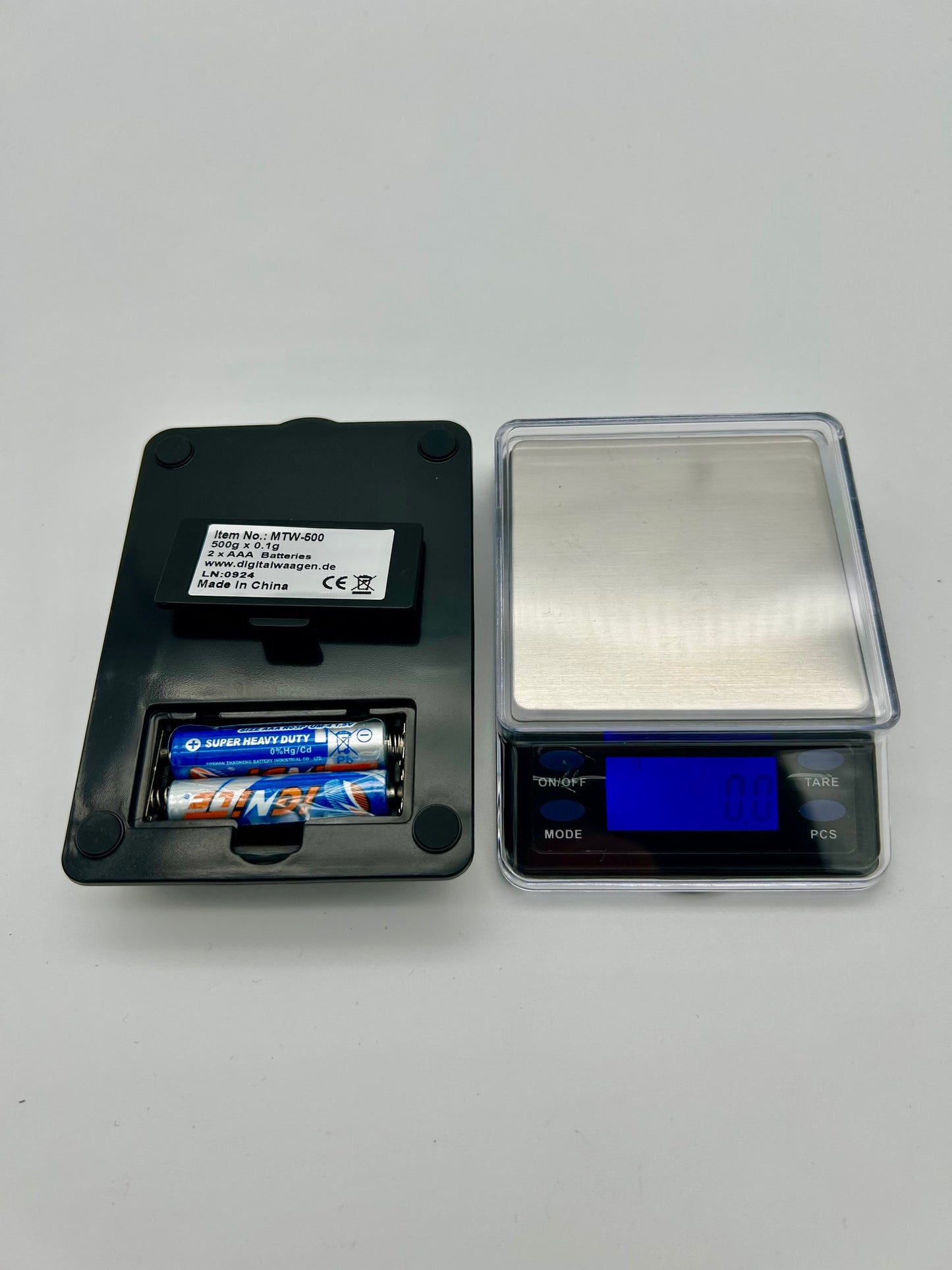 DIPSE MTW Serie - 500g-0,1g Mini Tisch Waage mit Schutzdeckel