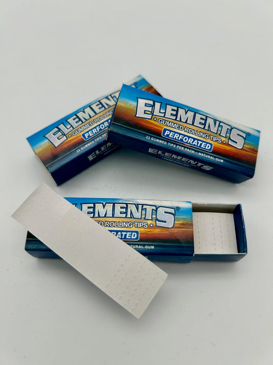 Elements GUMMED Filtertips perforiert