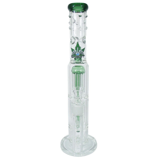 GHODT Bong Double-Percolator 35cm Green