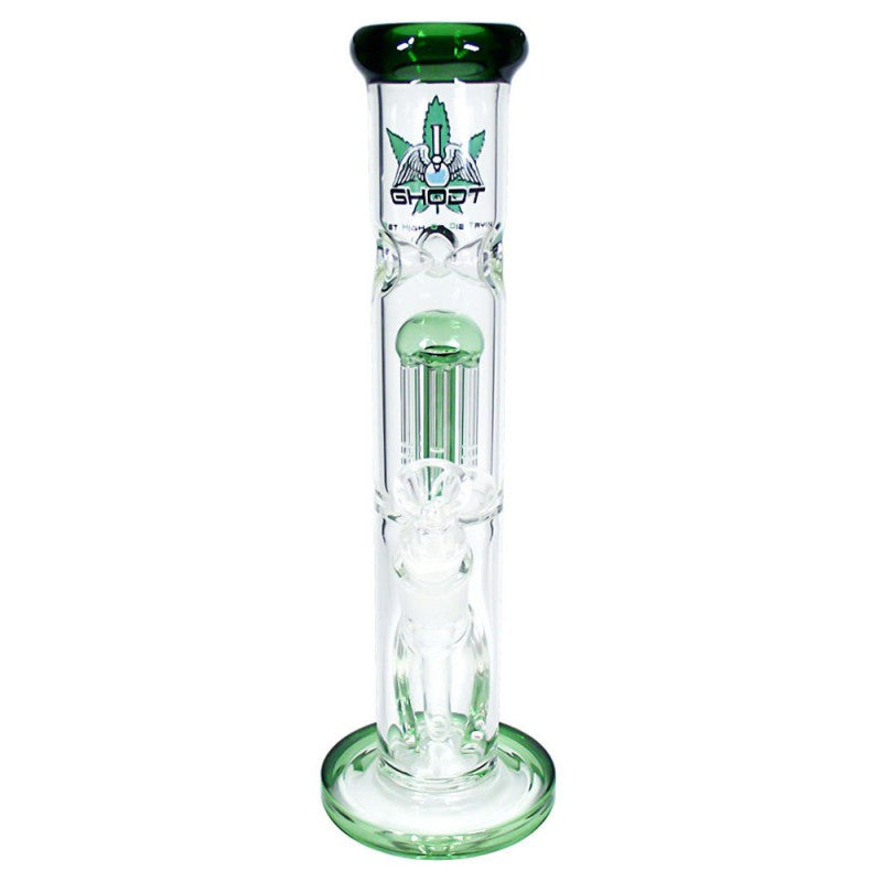 GHODT Percolator Bong Grün NS: 18,8/14,5 - 30cm