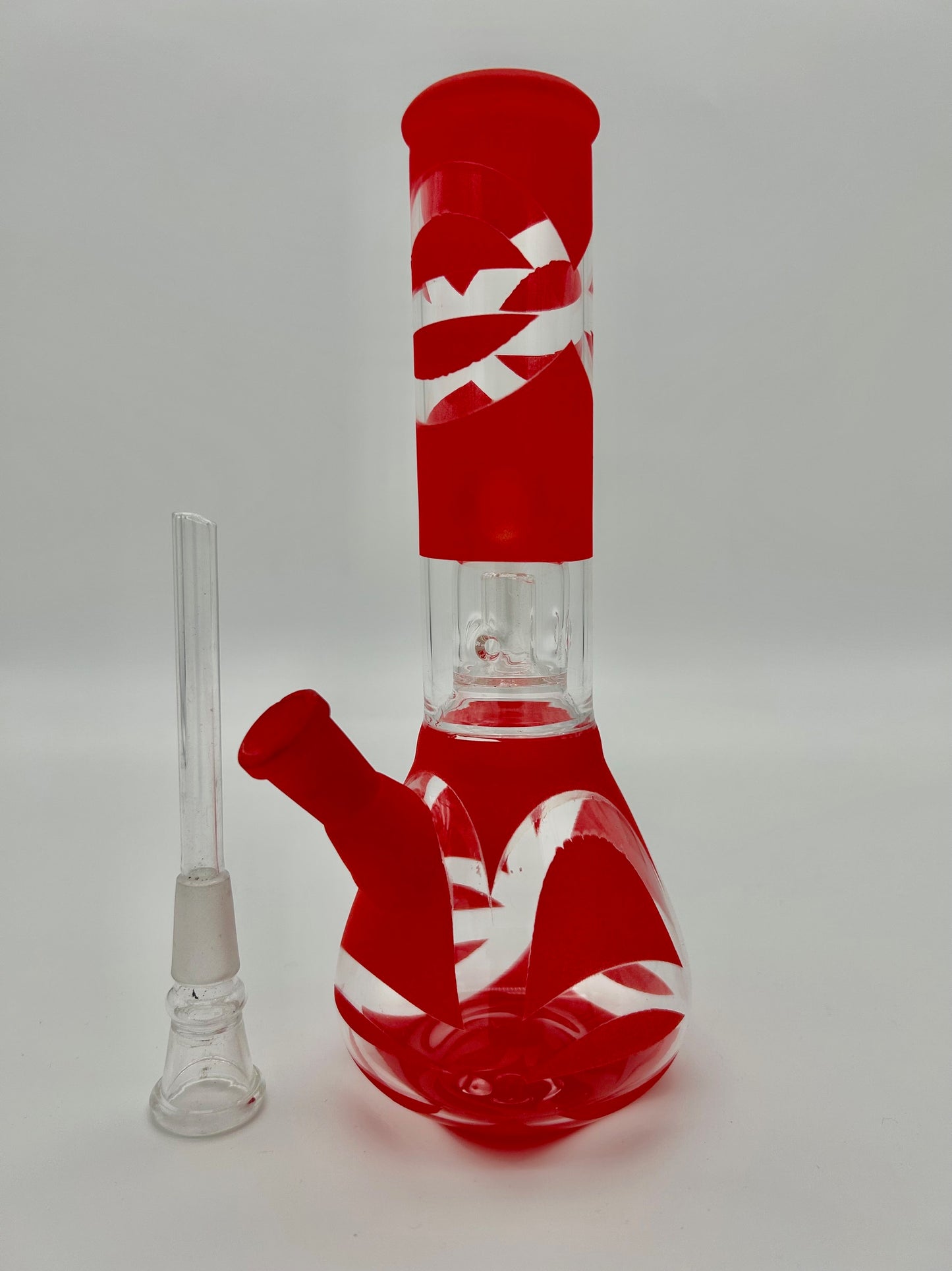 Rot Mini Beaker mit Perkolator H:23cm Ø:40mm NS:14.5mm