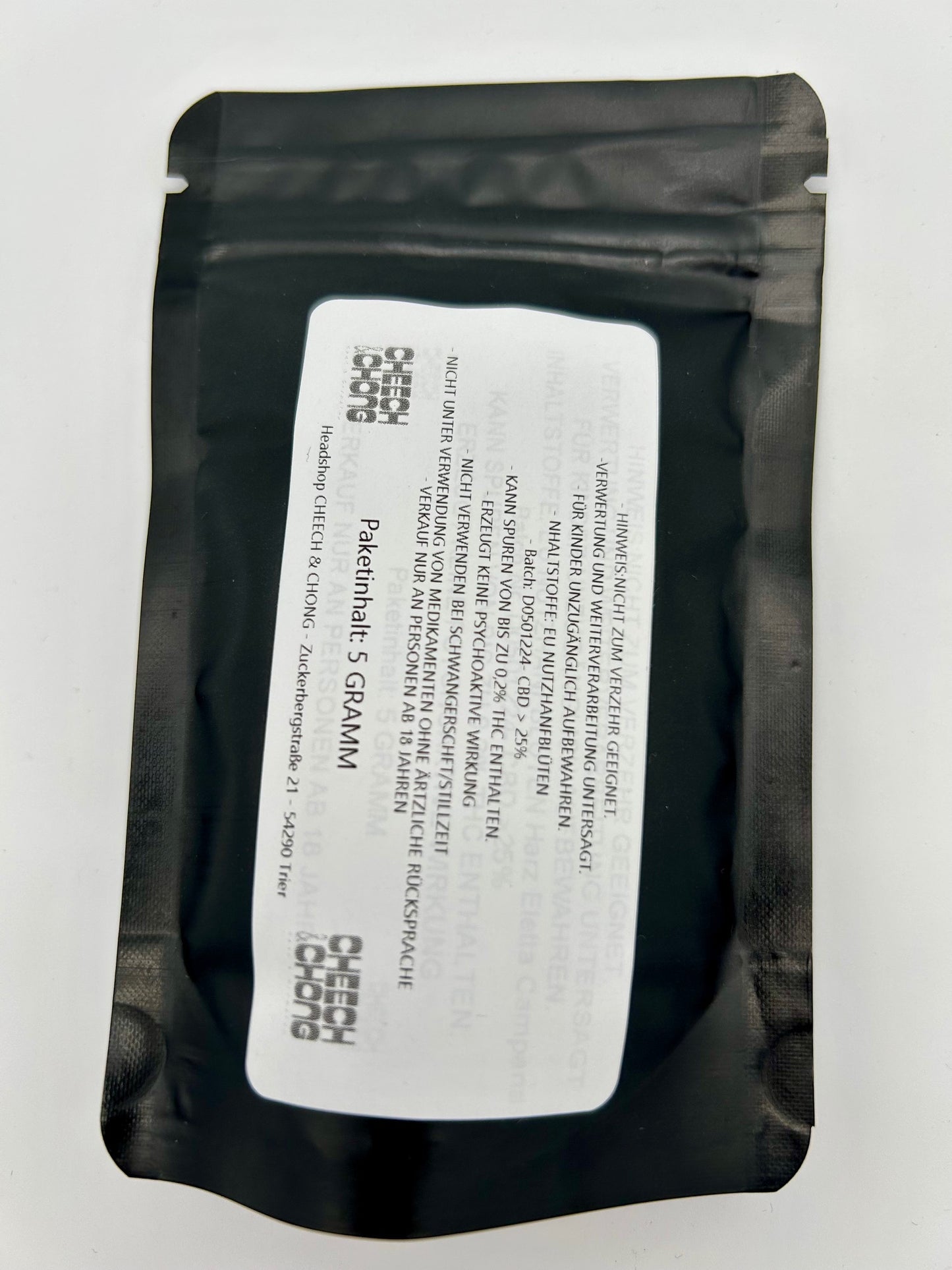 LH 5g Roter Afghane 25% CBD, THC 0,07%, CBG 0,40%