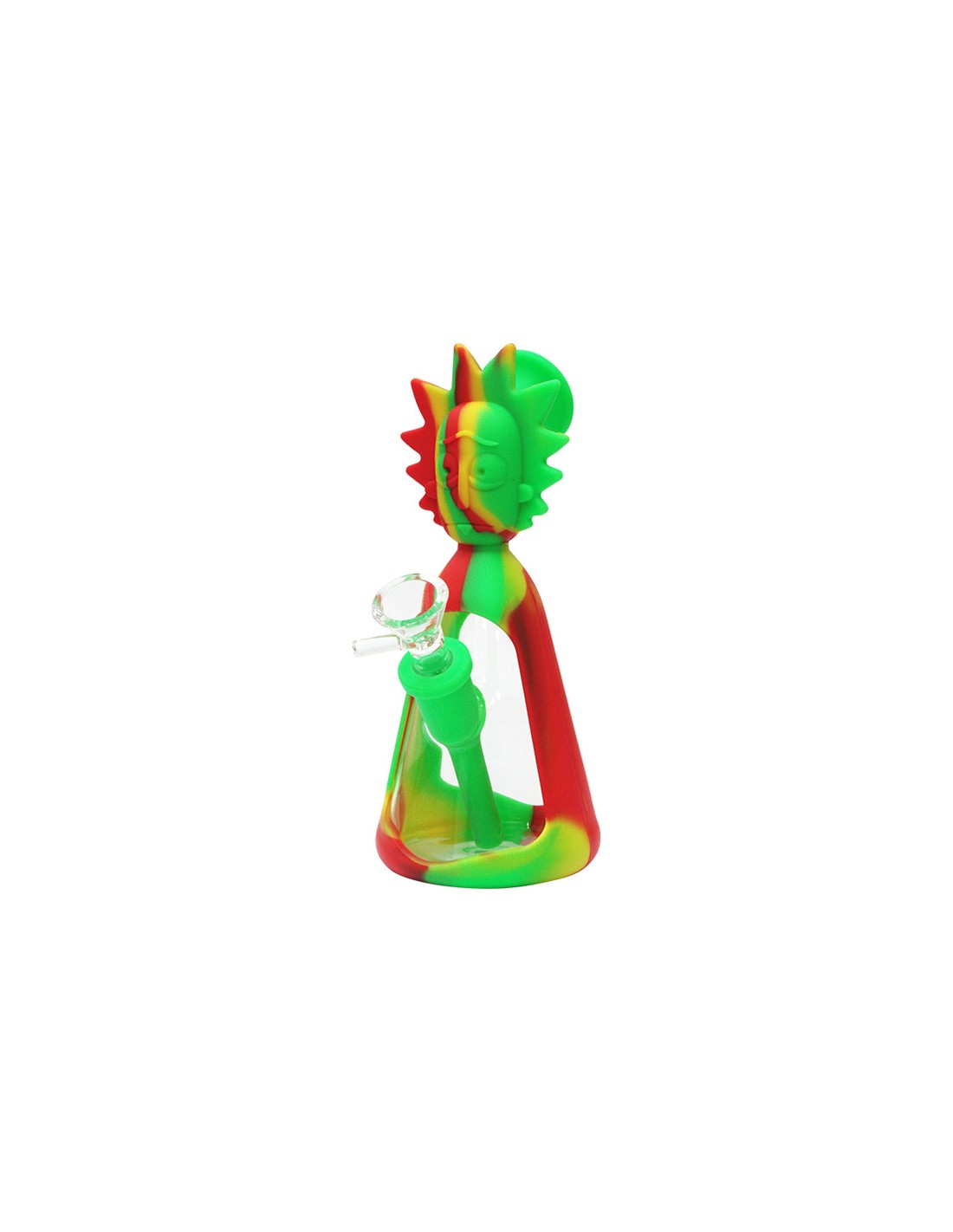Silikon Glass Bong - R Rasta - 19cm