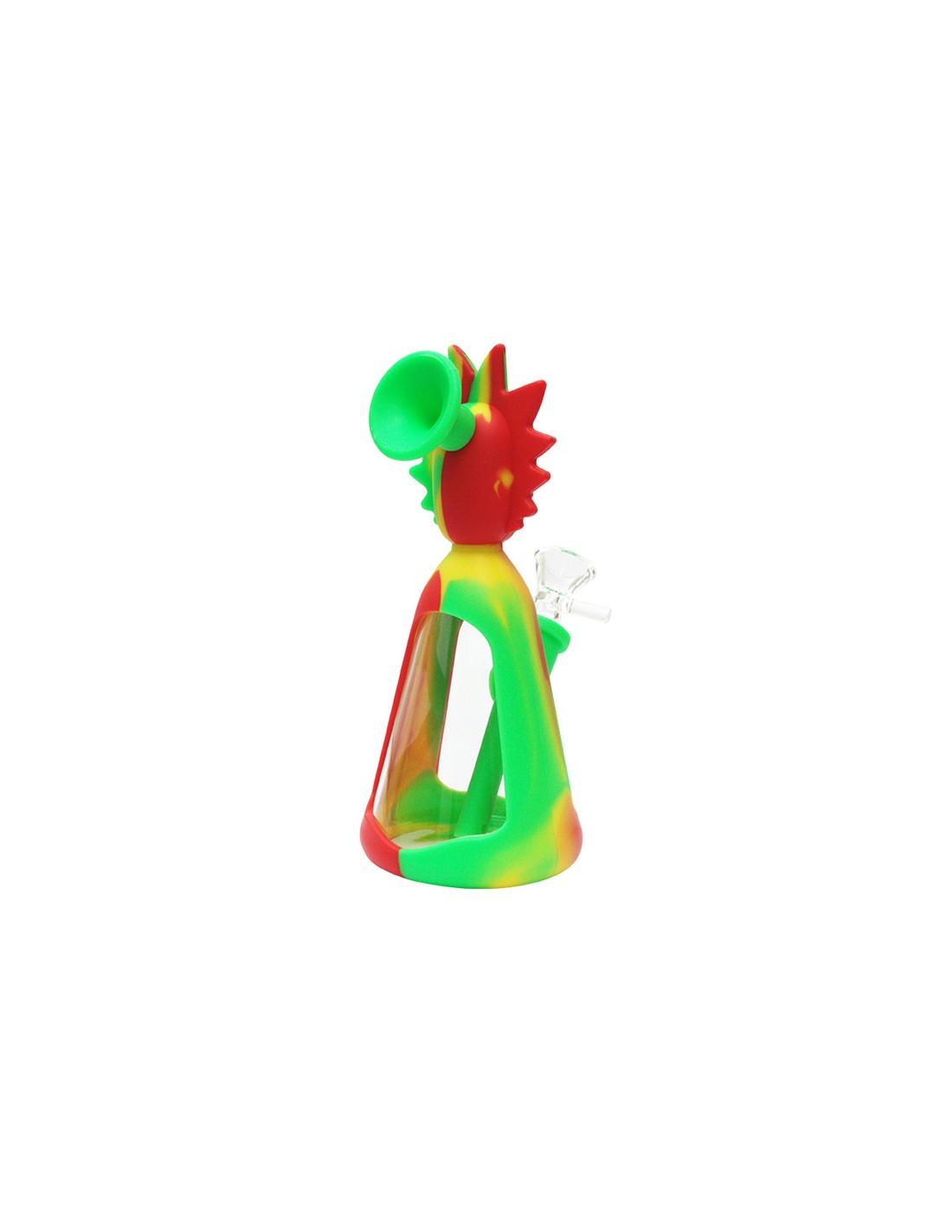 Silikon Glass Bong - R Rasta - 19cm