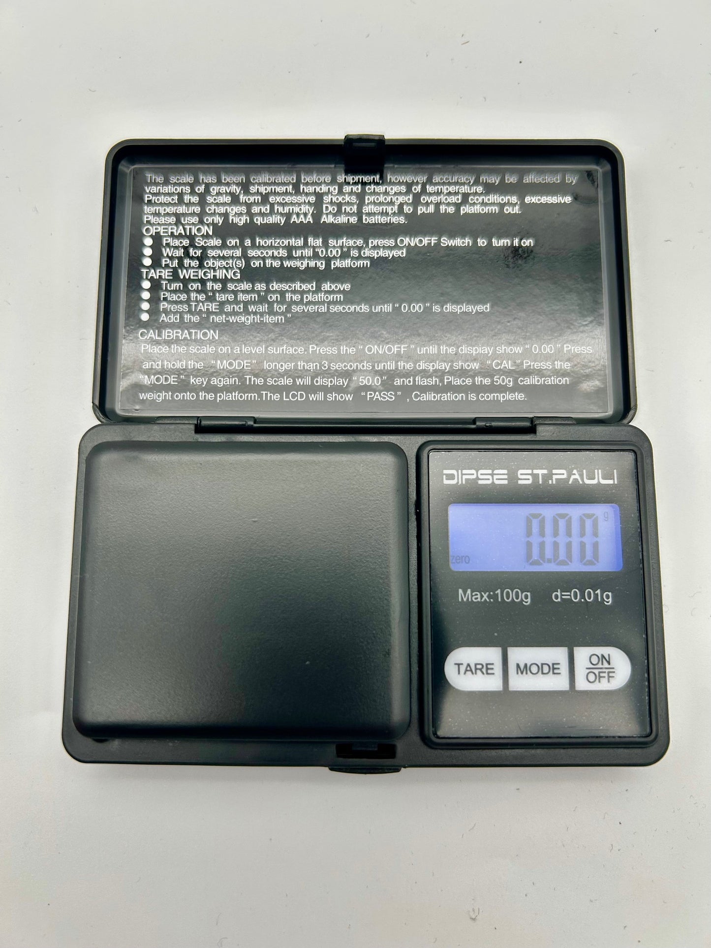 DIPSE City-Special.- St.Pauli 100g x 0,01g -Taschenwaage