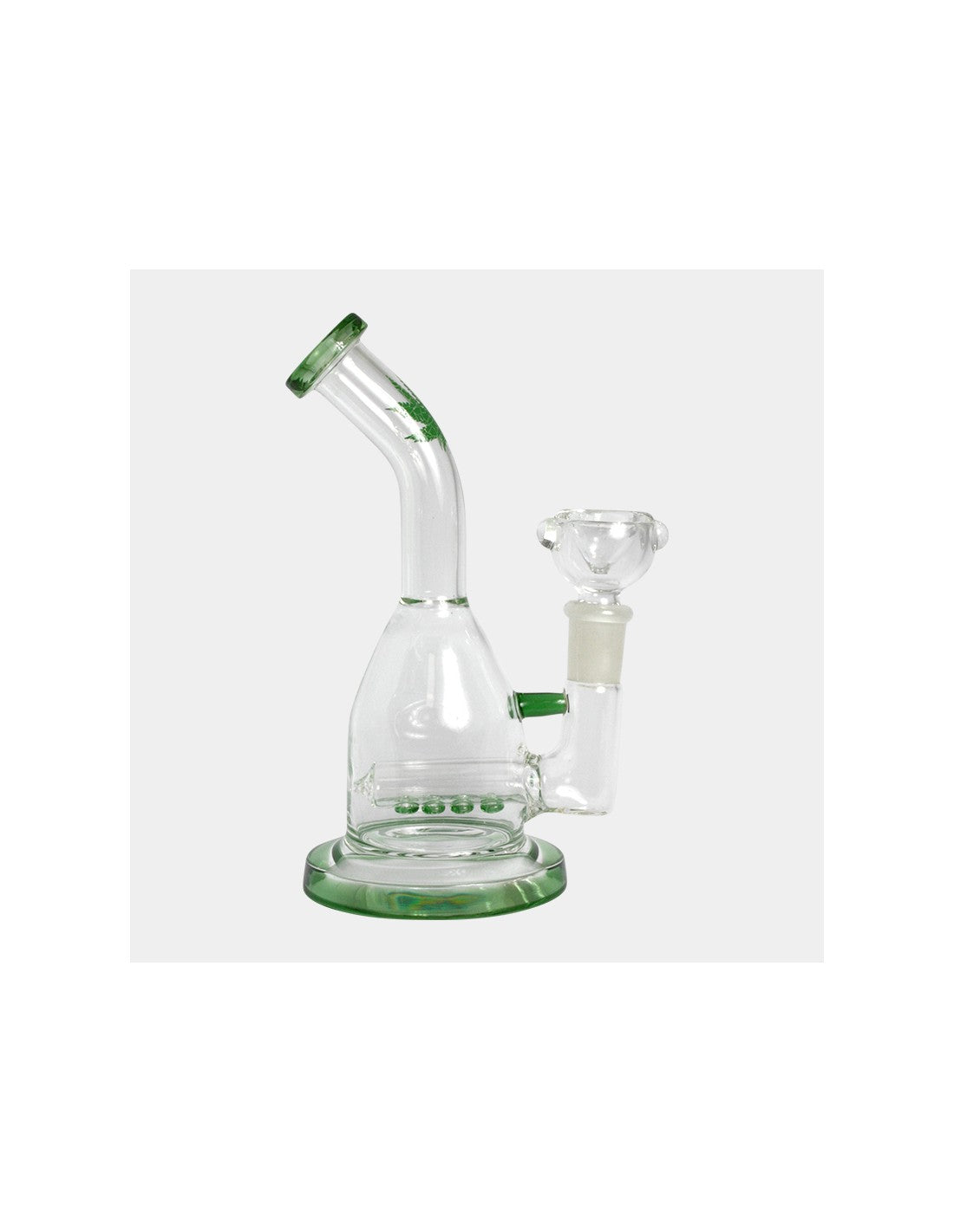 Sub Rig Diffusor Glass Bong,17cm, Grün